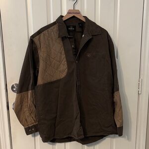 Redhead Two-Tone Brown hunting shooting button down xl shirt